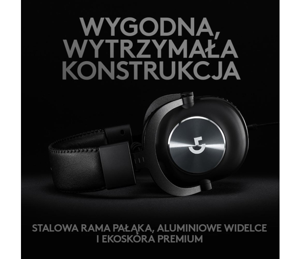 LOGITECH Sluch. Gaming Logitech G PRO BLACK - 506273 - zdjęcie 7